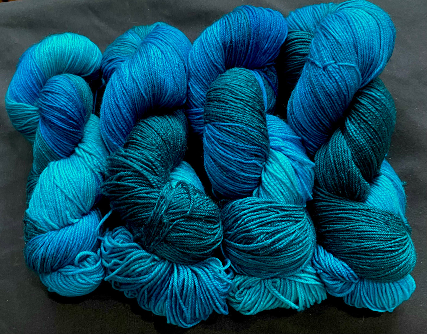 Caribbean Blue- Simple Sock
