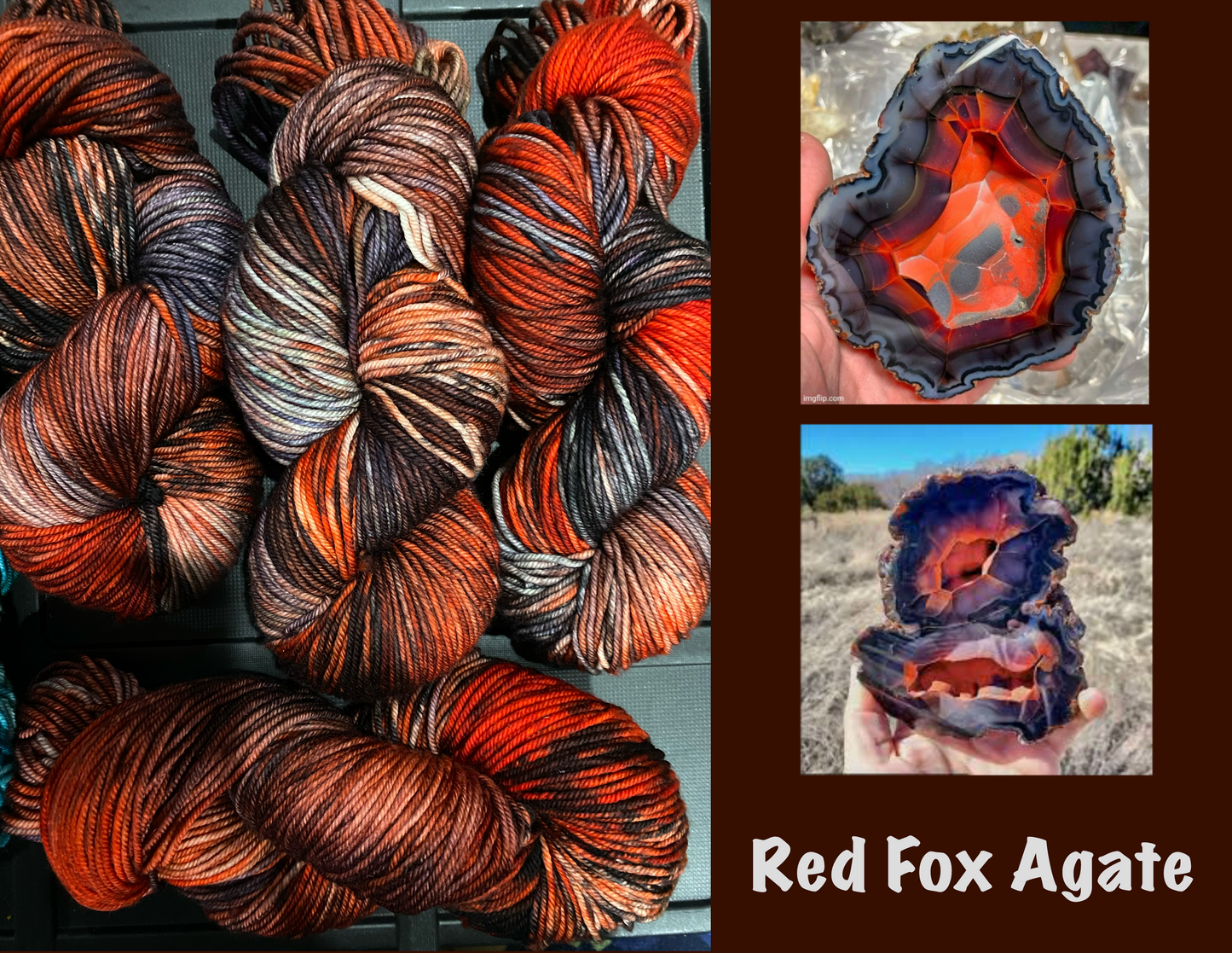 Red Fox Agate - Superfine Worsted