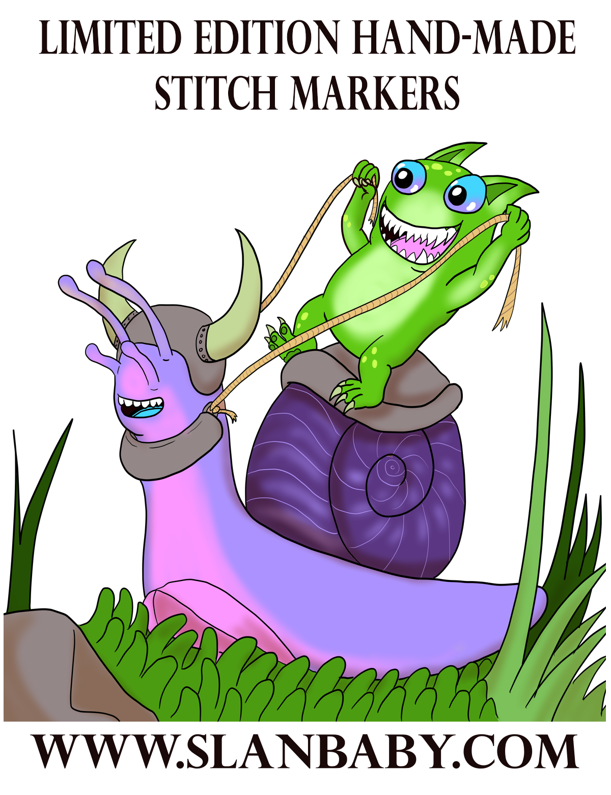 Slime Monster Stitch Markers