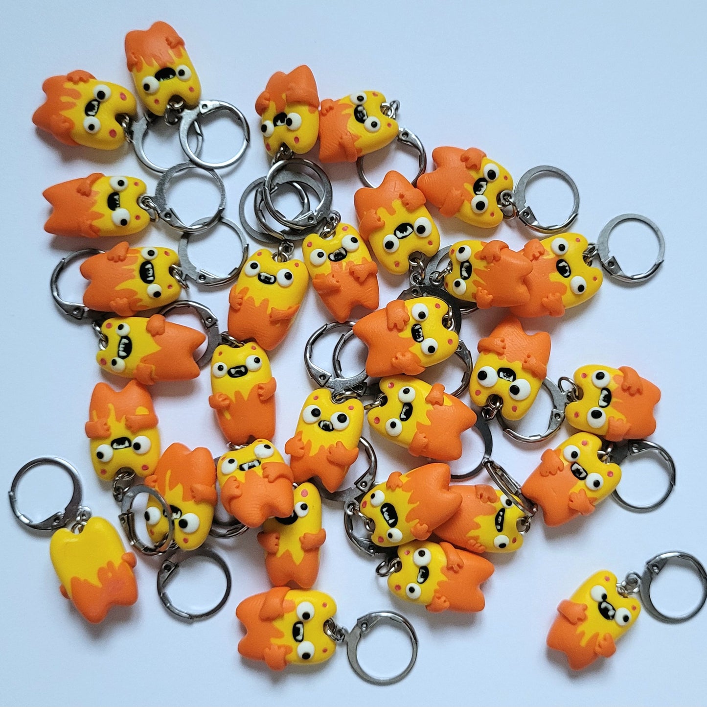 Fire Monster Stitch Markers