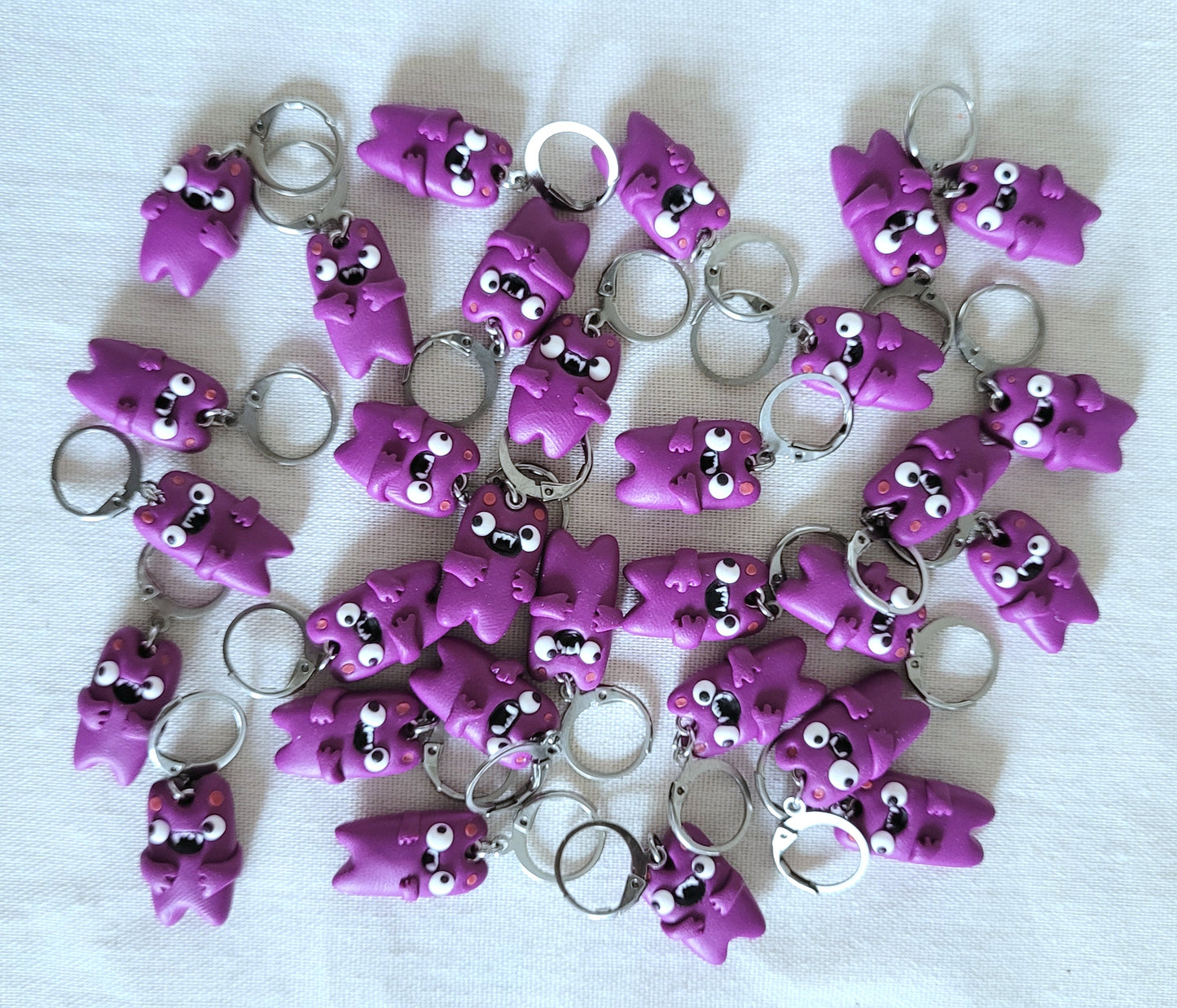 Purple People Eater Stitch Markers